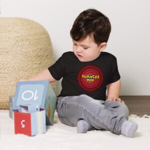 Camiseta de manga corta de punto liso para bebé