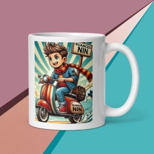 Taza Blanca Vespa Nin