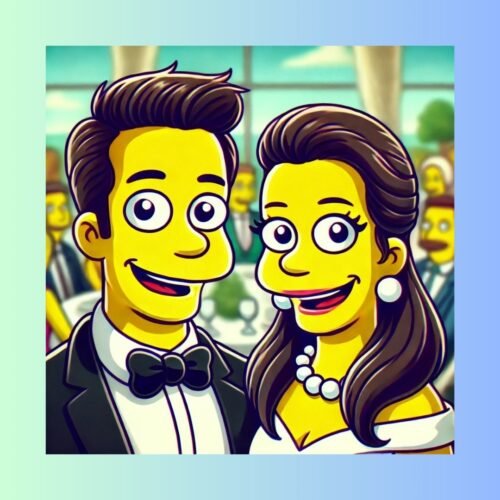 Pareja boda Simnsons